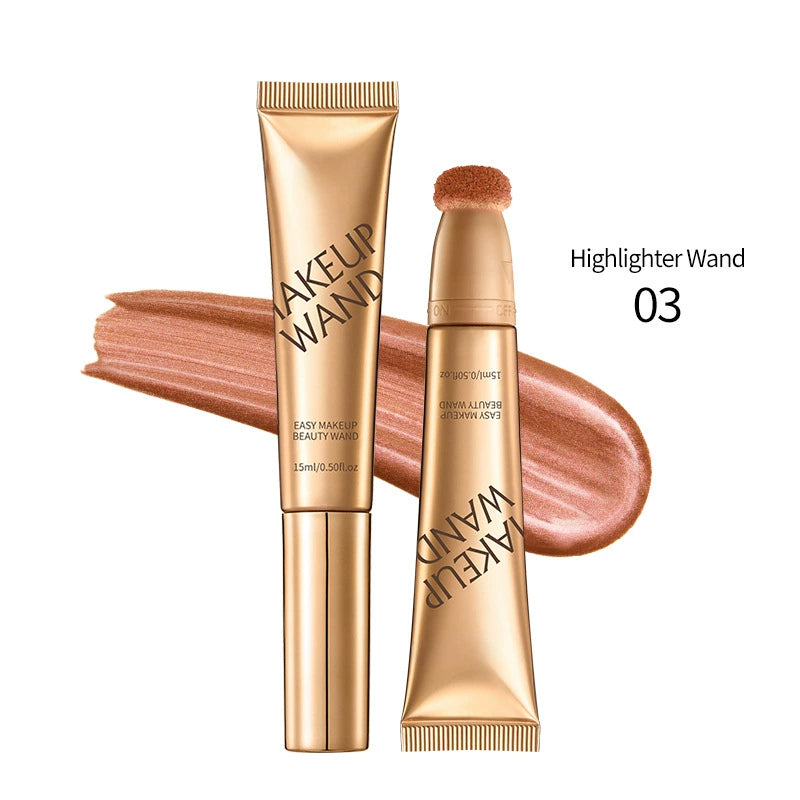 ✨"MUA’s Secret! Multi-Tasking Liquid Blush Stick – Brightens Tear Troughs & Smile Lines in One Swipe"