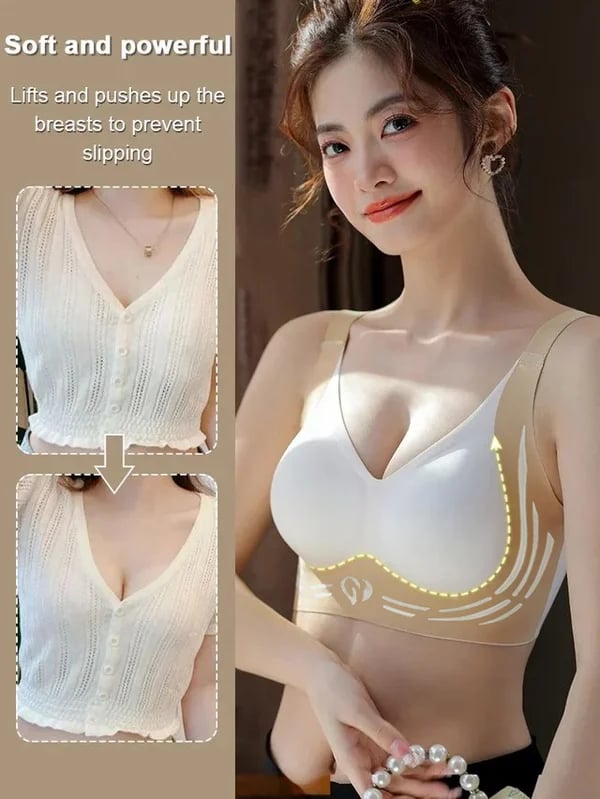 Anti-Sagging Support Shockproof Sports Fixed Cup Bra For Women