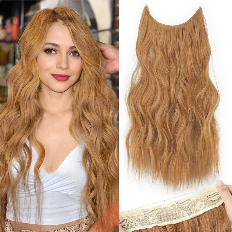 Invisible Wire Hairpiece – Pre-Cut Layered Extensions, 6 Clips