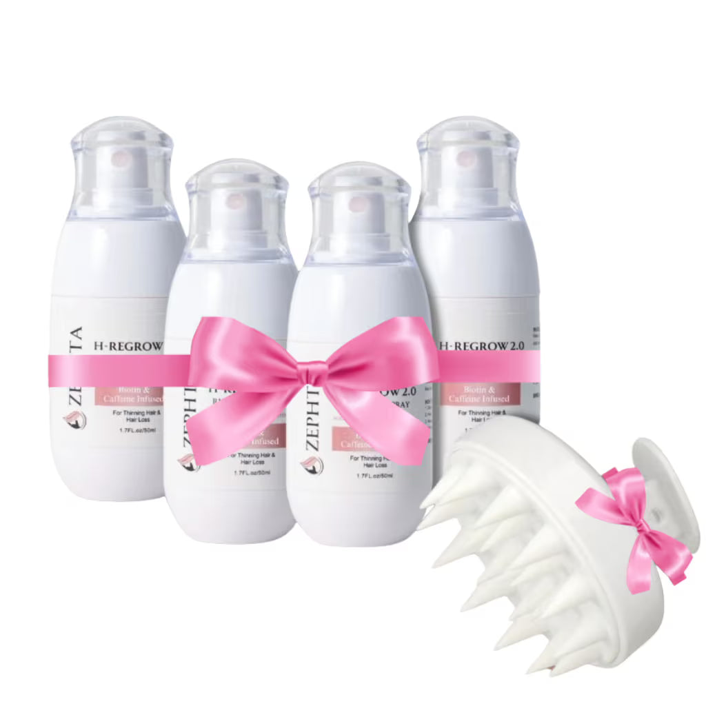 🌱 H-Regrow Hair Growth Spray | Rice Water & Biotin for Thinning Scalp