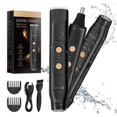 All-in-One Electric Body Hair Trimmer – Precision Grooming for Men & Women!
