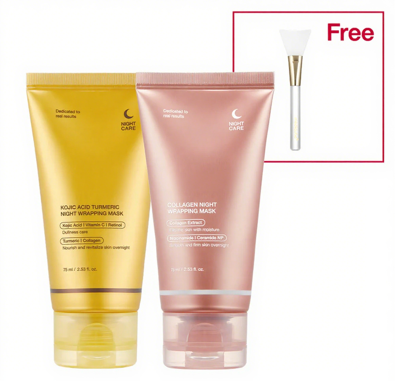 ๐ "Bye-Bye Dullness! Kojic Acid Overnight Mask Gently Exfoliates as You Sleep."