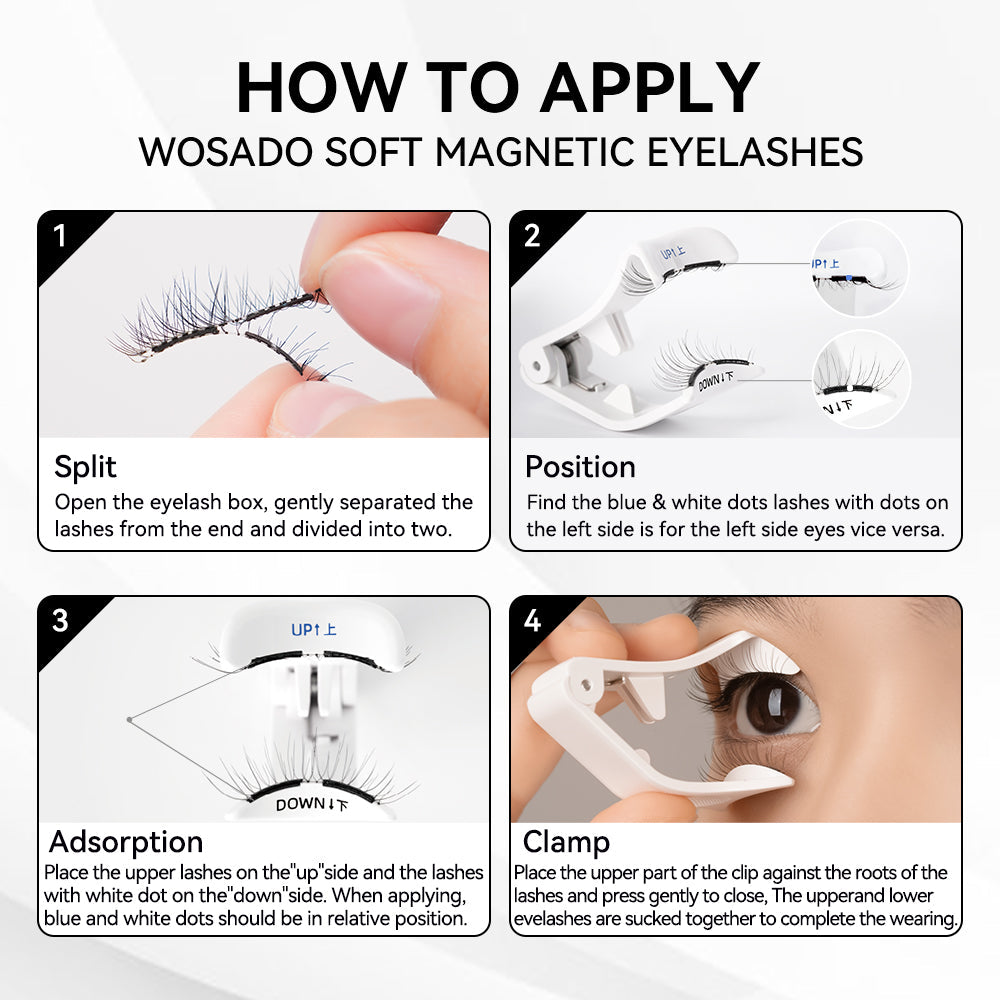 NO.14+ Soft Magnetic Eyelashes – Upgraded All-in-One Box