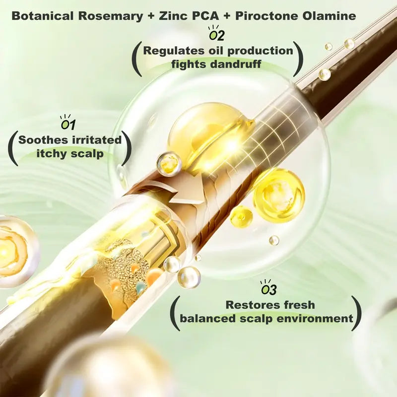 ✨ Rosemary Anti-Hair Fall Shampoo | Amino Acid Repair Anti-Dandruff Oil-Control Haircare 250ML