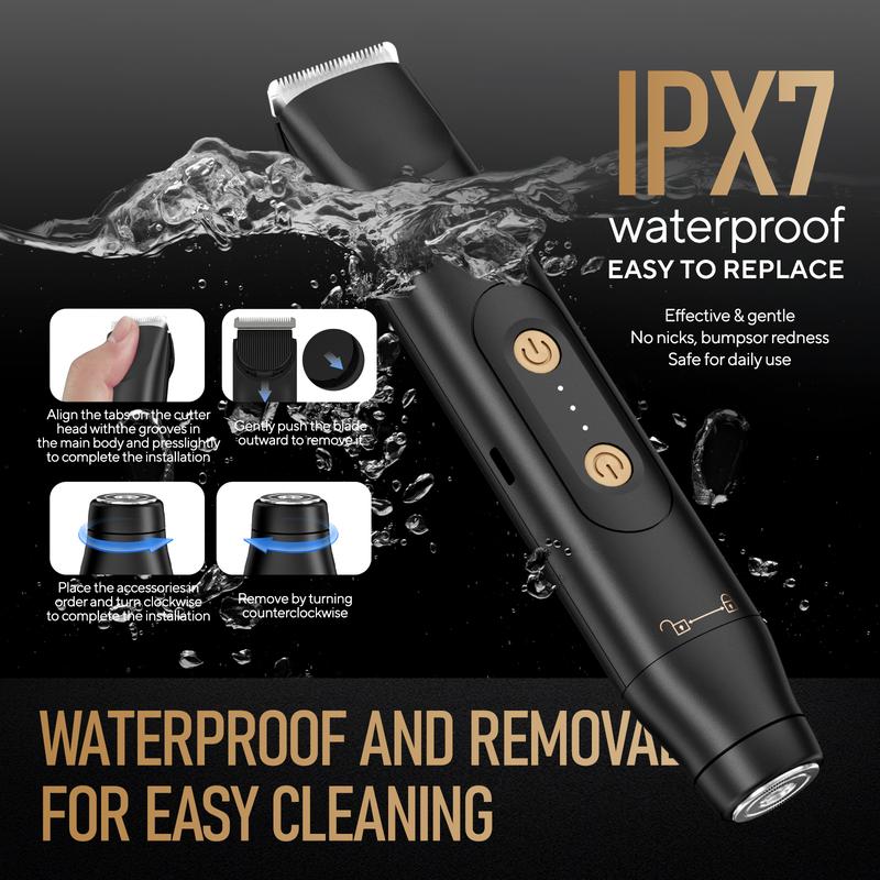 All-in-One Electric Body Hair Trimmer – Precision Grooming for Men & Women!