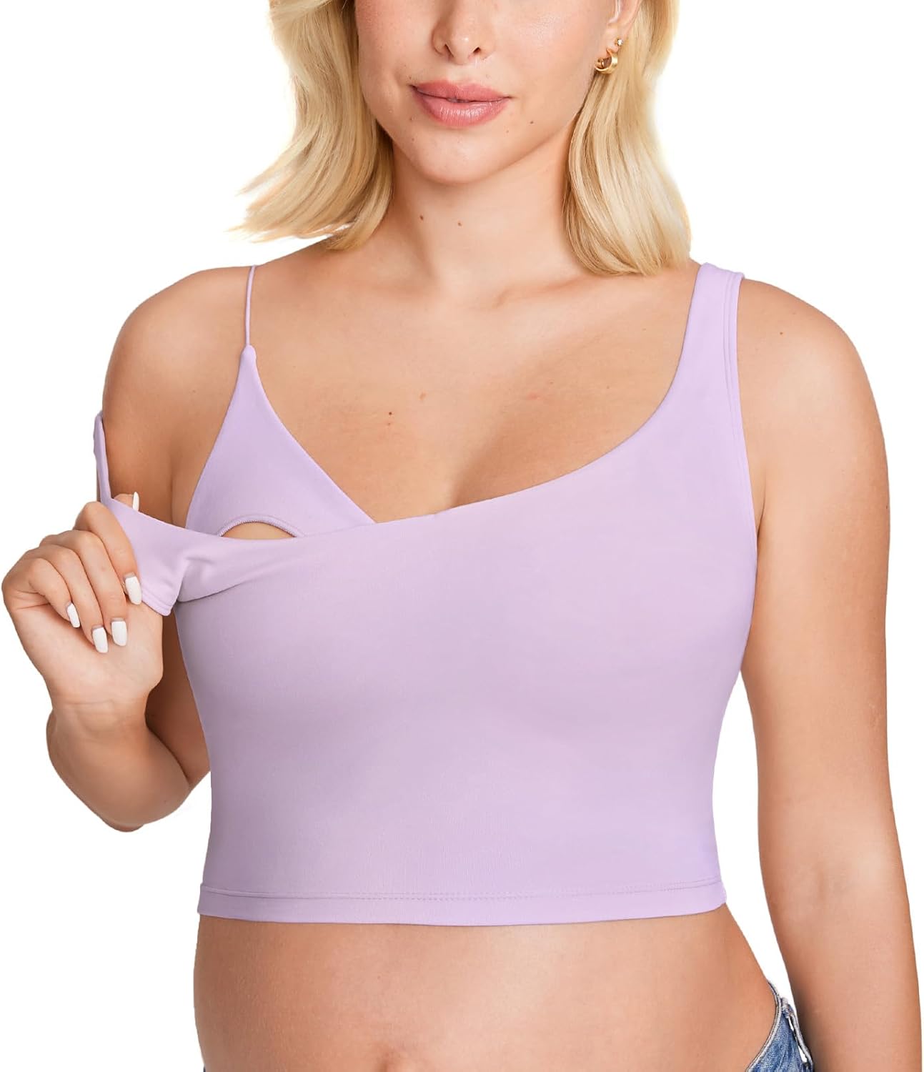 Nursing Crop Tank Top