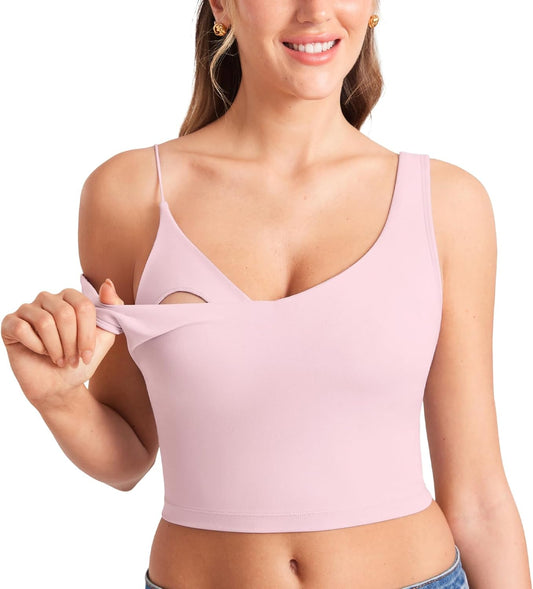 Nursing Crop Tank Top