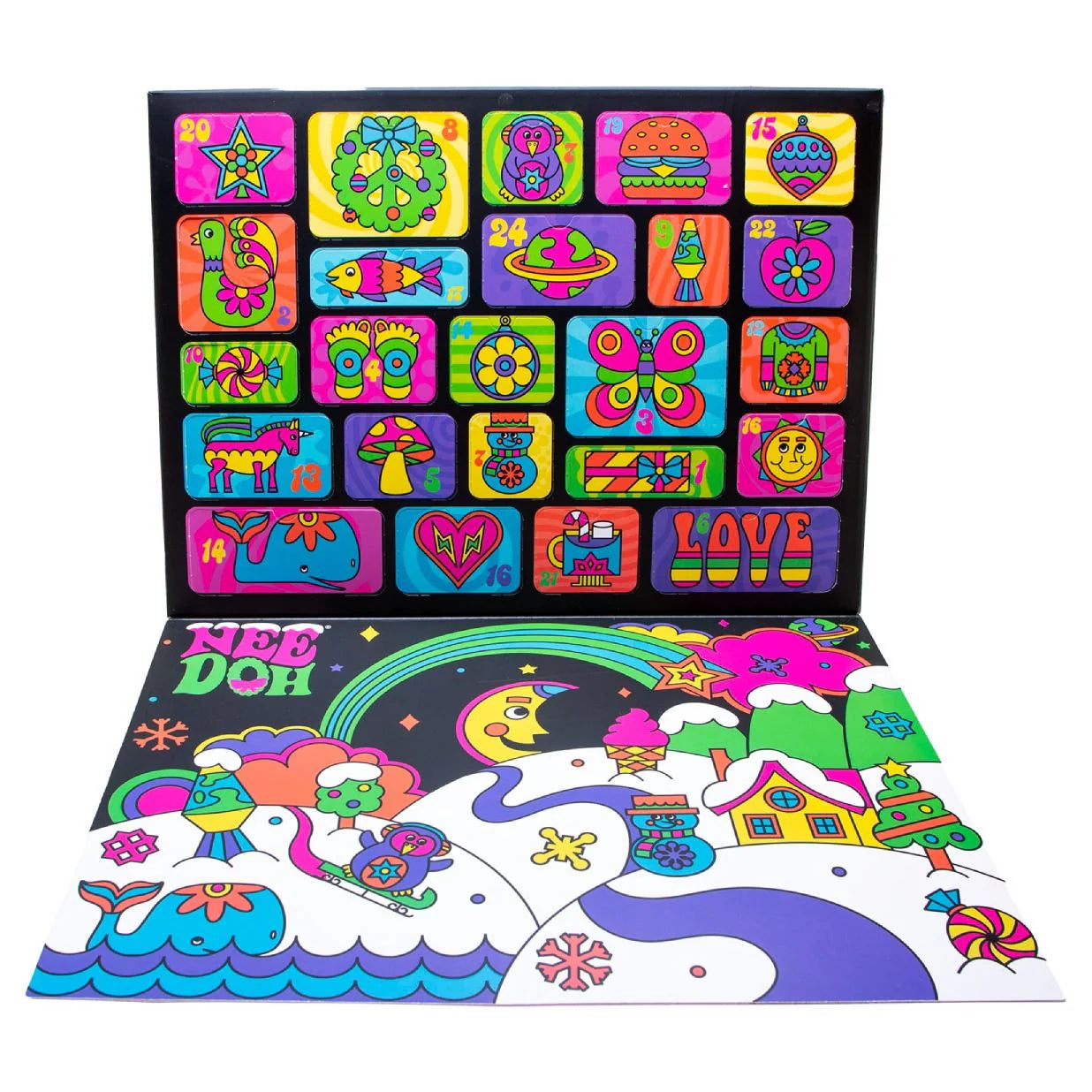 Christmas Advent Calendar 2025, 24 Days of Surprise Mini Squish Sensory Toys