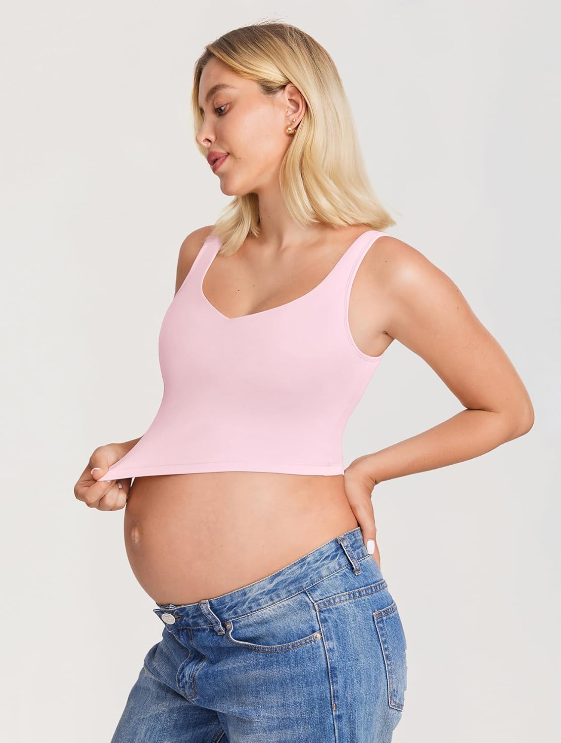 Nursing Crop Tank Top