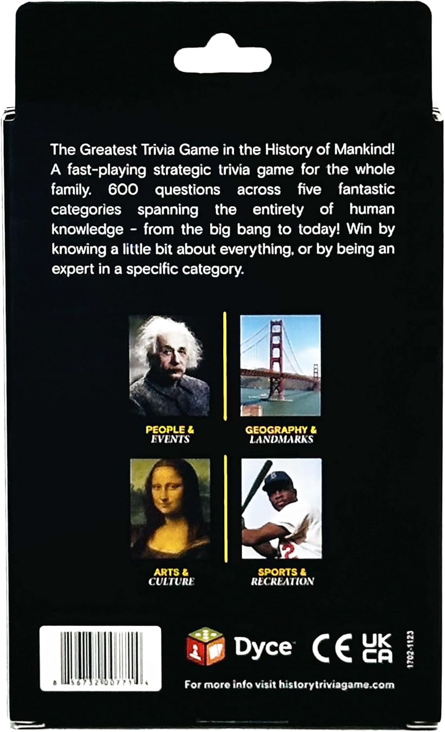 History Trivia Card Game – General Knowledge Challenge for Adults, Teens & Family Game Night