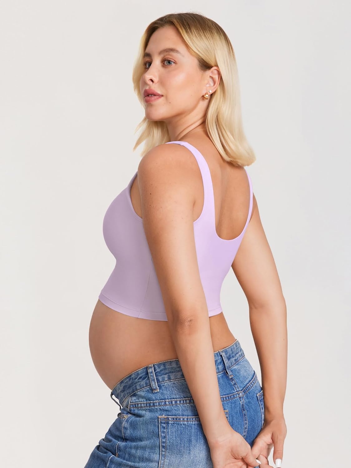 Nursing Crop Tank Top
