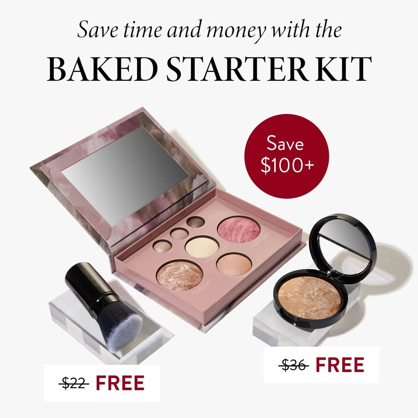 💄Encounter a delicate makeup look and unlock the Baked Starter Kit (3PC)🥐