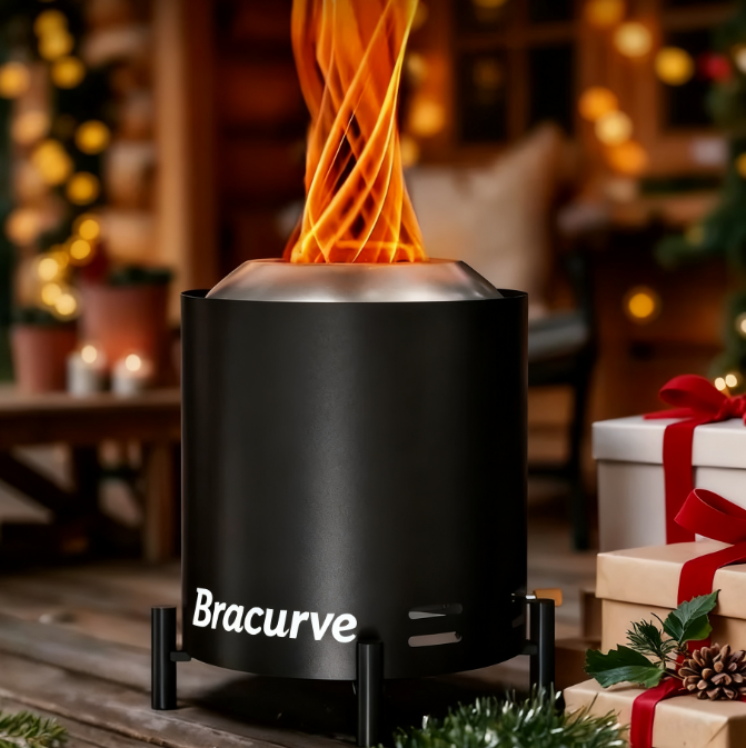 Outdoors Smokeless Fire Pit, 6.5-Inch Turbo Flame Tabletop Fire Pit