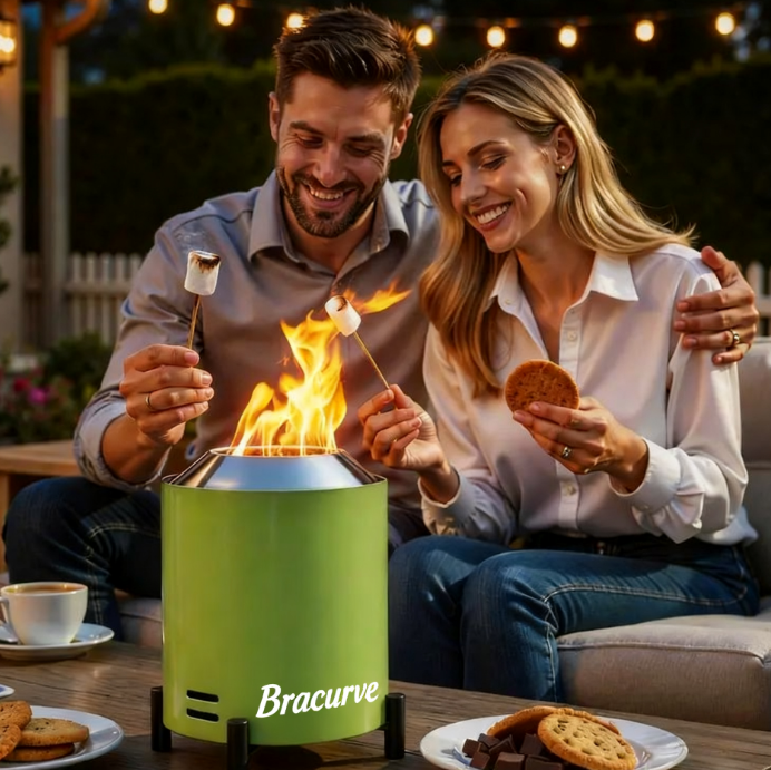 Outdoors Smokeless Fire Pit, 6.5-Inch Turbo Flame Tabletop Fire Pit