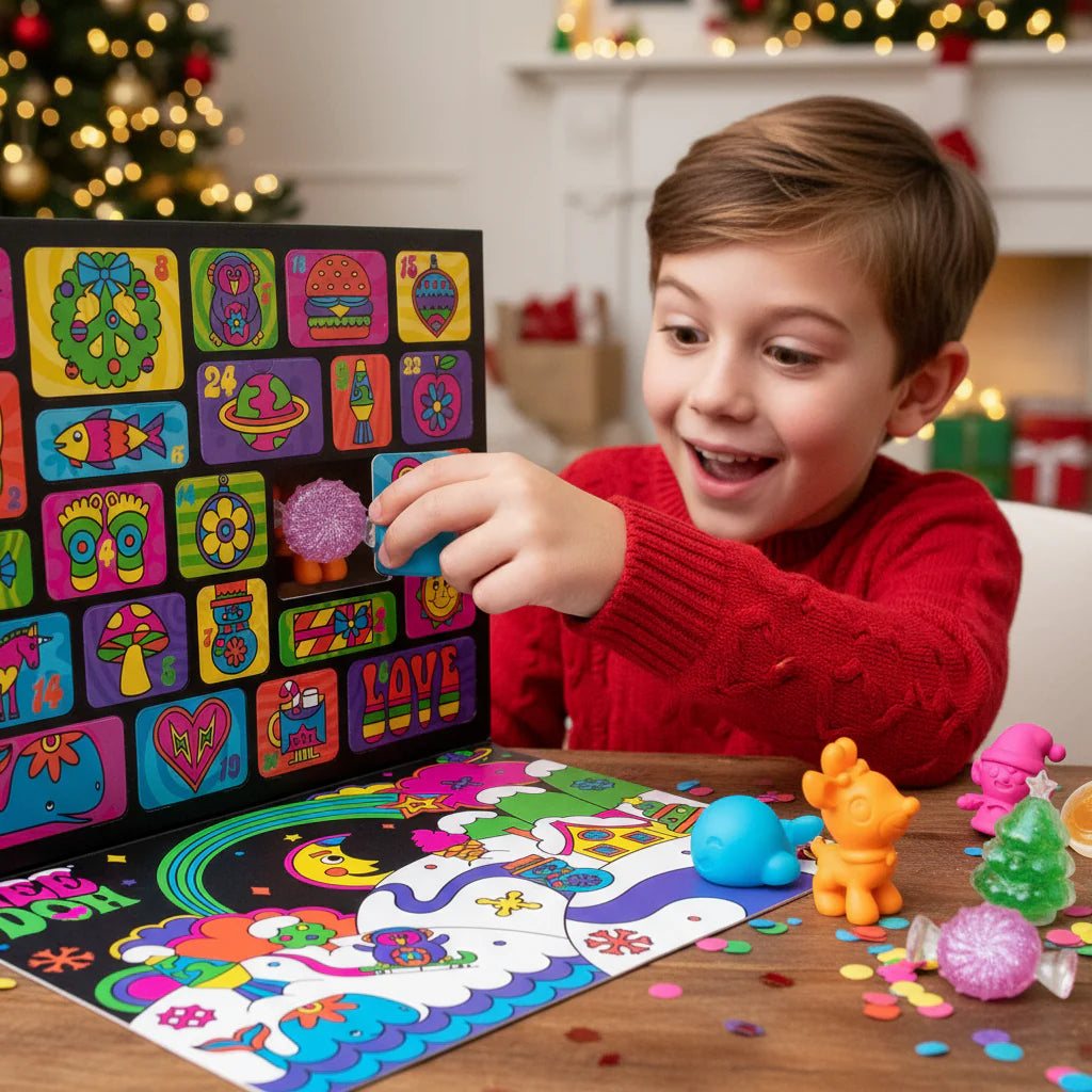 Christmas Advent Calendar 2025, 24 Days of Surprise Mini Squish Sensory Toys