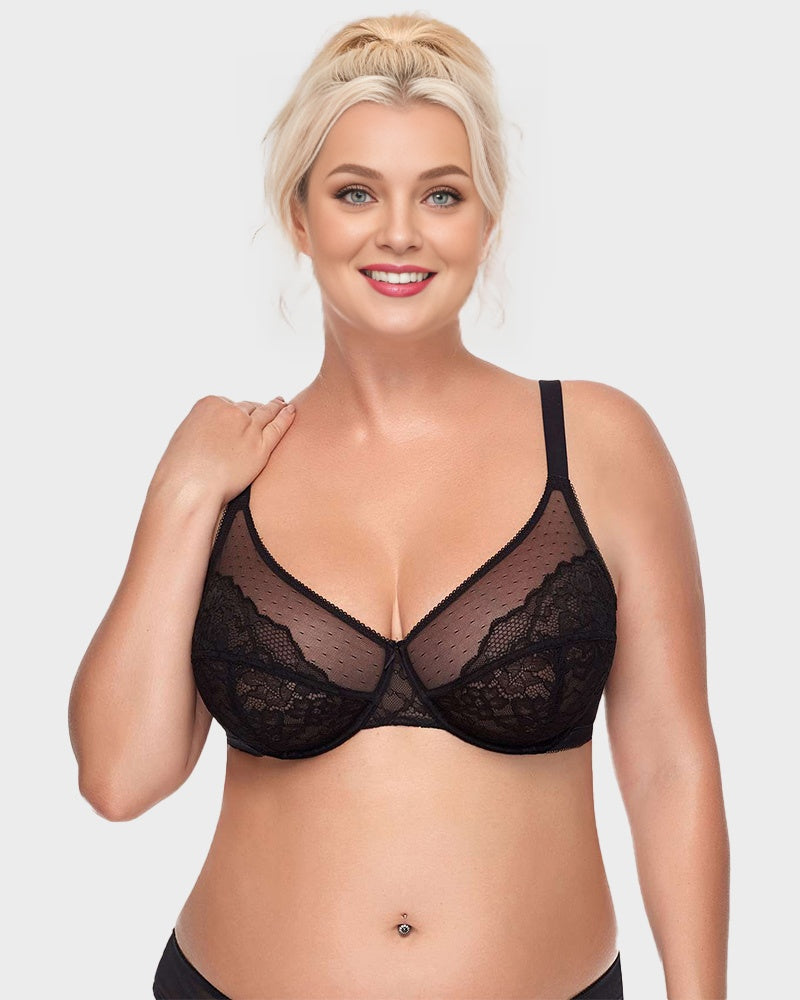 Enchante Unlined Lace Underwire Bra