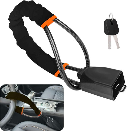 Anti-Theft Device Steering Wheel Lock Universal Steering Wheel and Seat Belt Lock