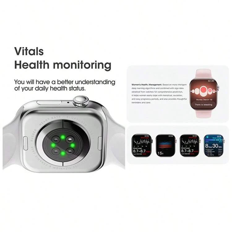 Smart Watch – Calls, Fitness Tracking & Custom Dials for iOS/Android