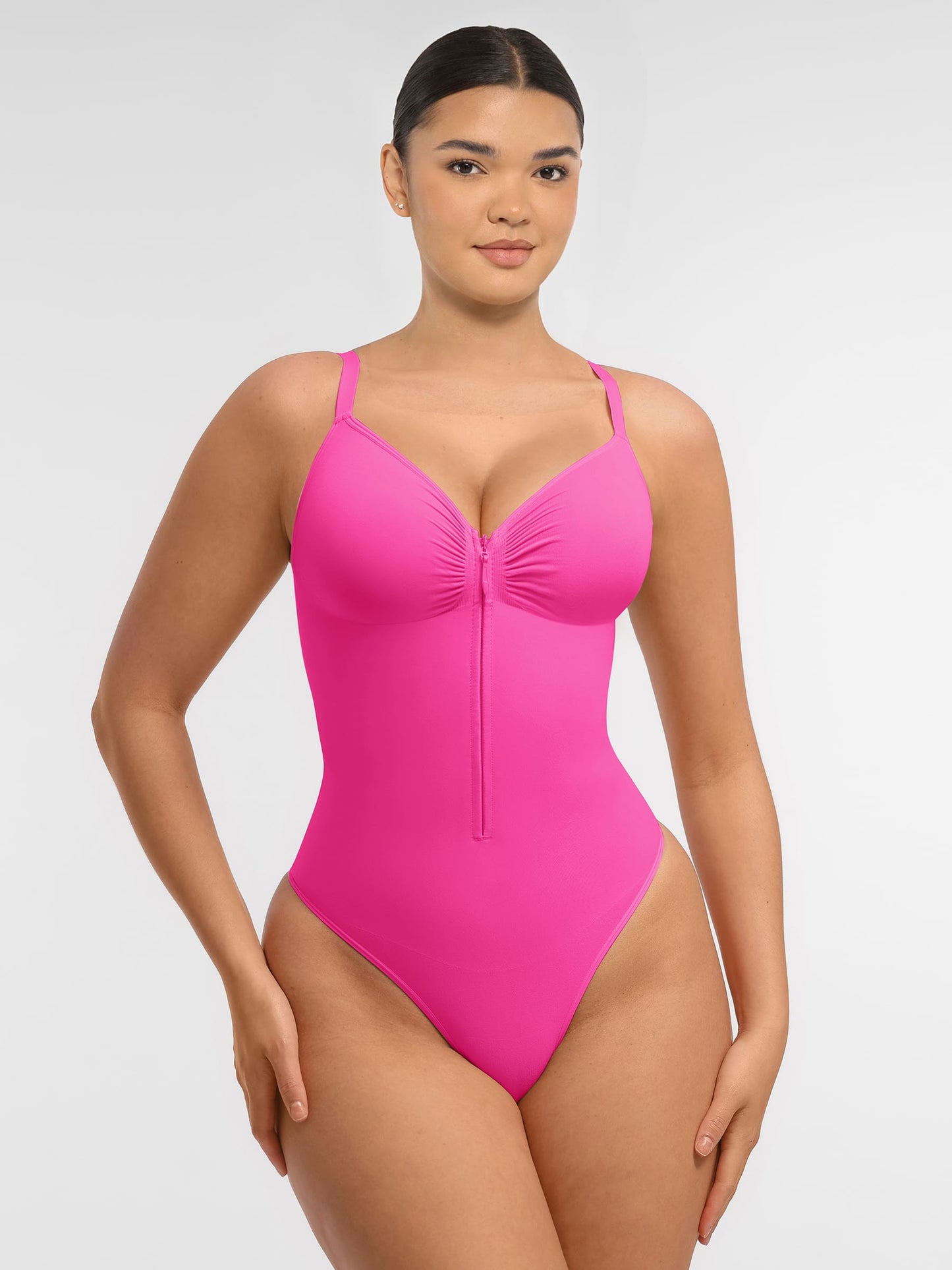 Feelingirl Tummy Control Seamless Zipper Shaping Bodysuit
