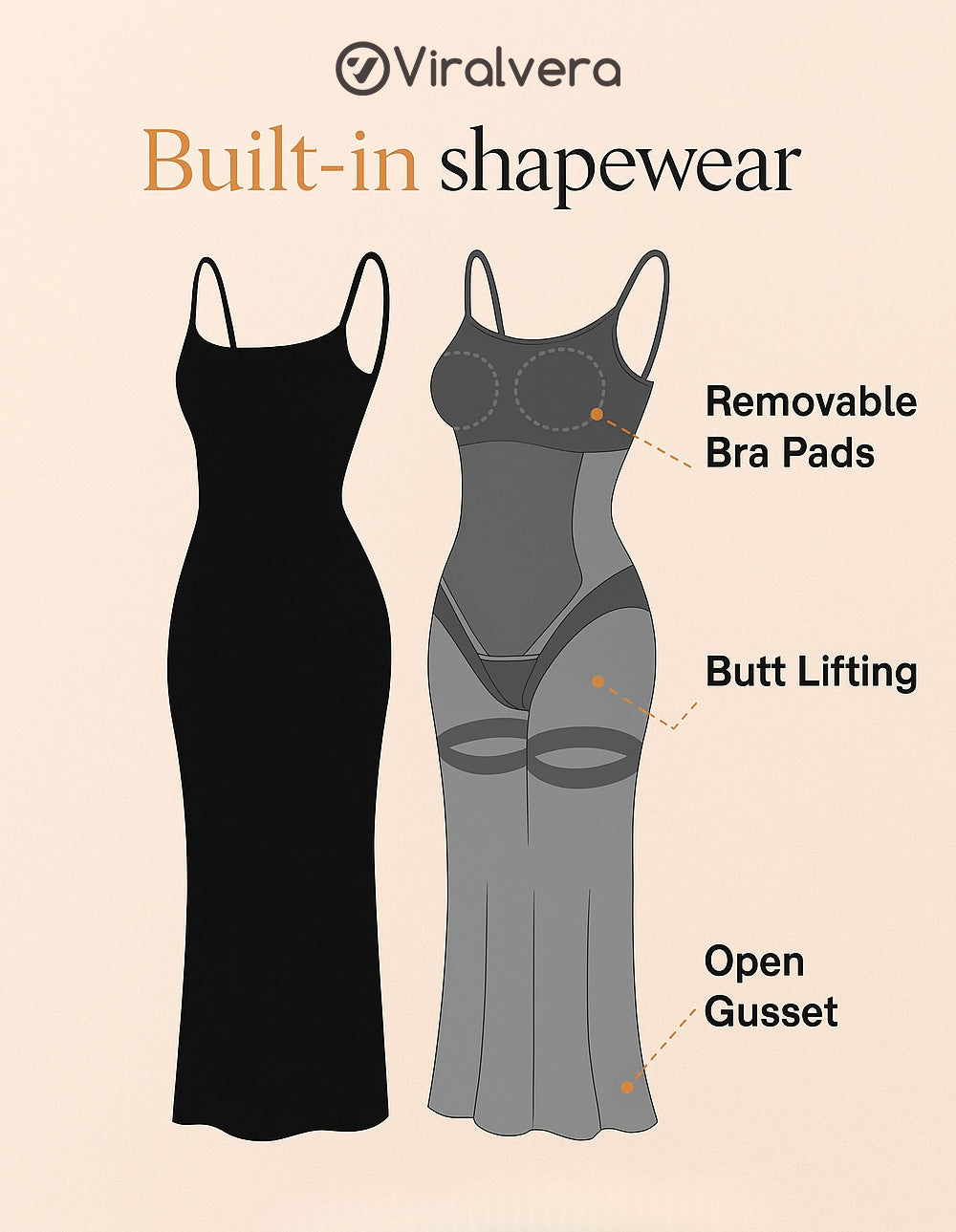 Shapewear Maxi Dress