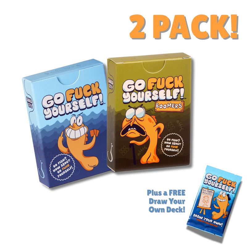 Go F*** Yourself Adult Card Game - Hilarious Party Game for 3-10 Players - Quick Easy Setup