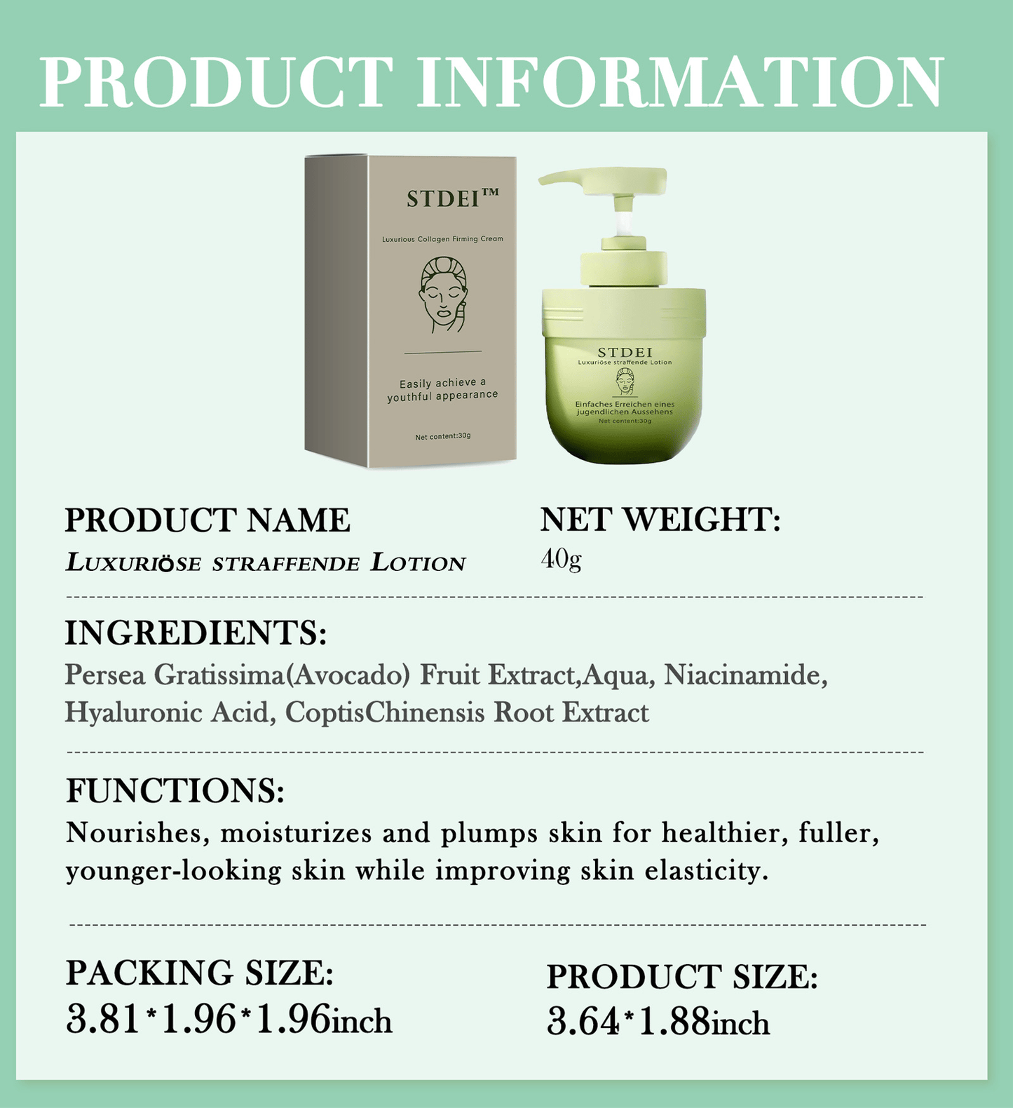 š„STDEI Luxurious Collagen Firming Cream