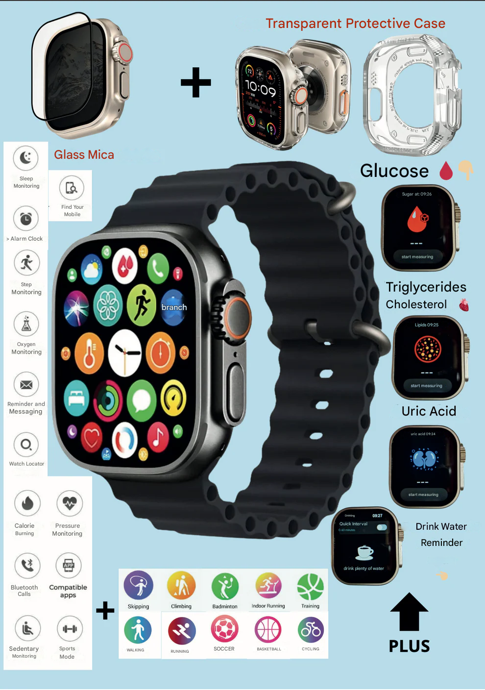 Smart Watch for Women Men for iPhone Phones Android Compatible