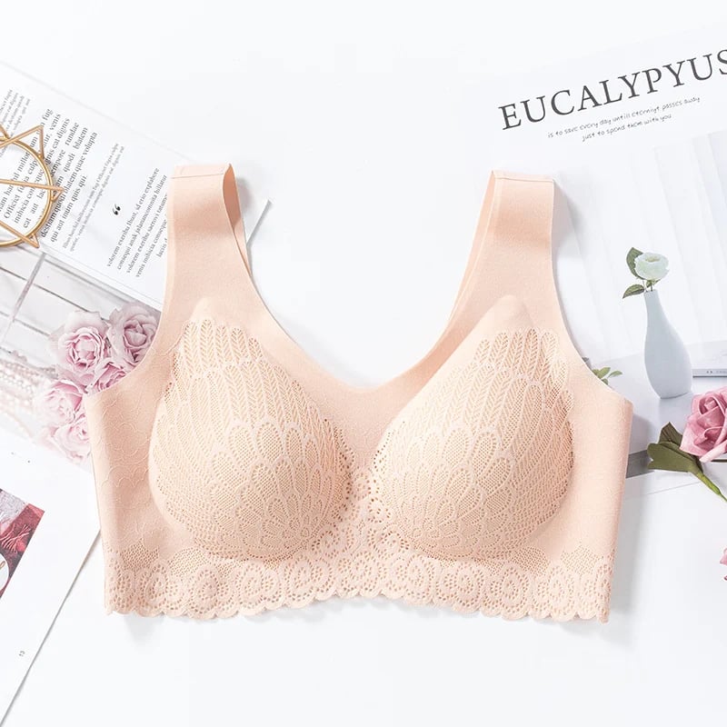 Graceful Anti-saggy Breathable Lace Large Size Bra