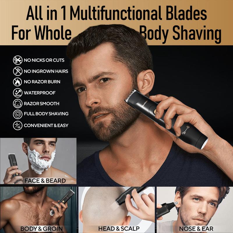 All-in-One Electric Body Hair Trimmer – Precision Grooming for Men & Women!