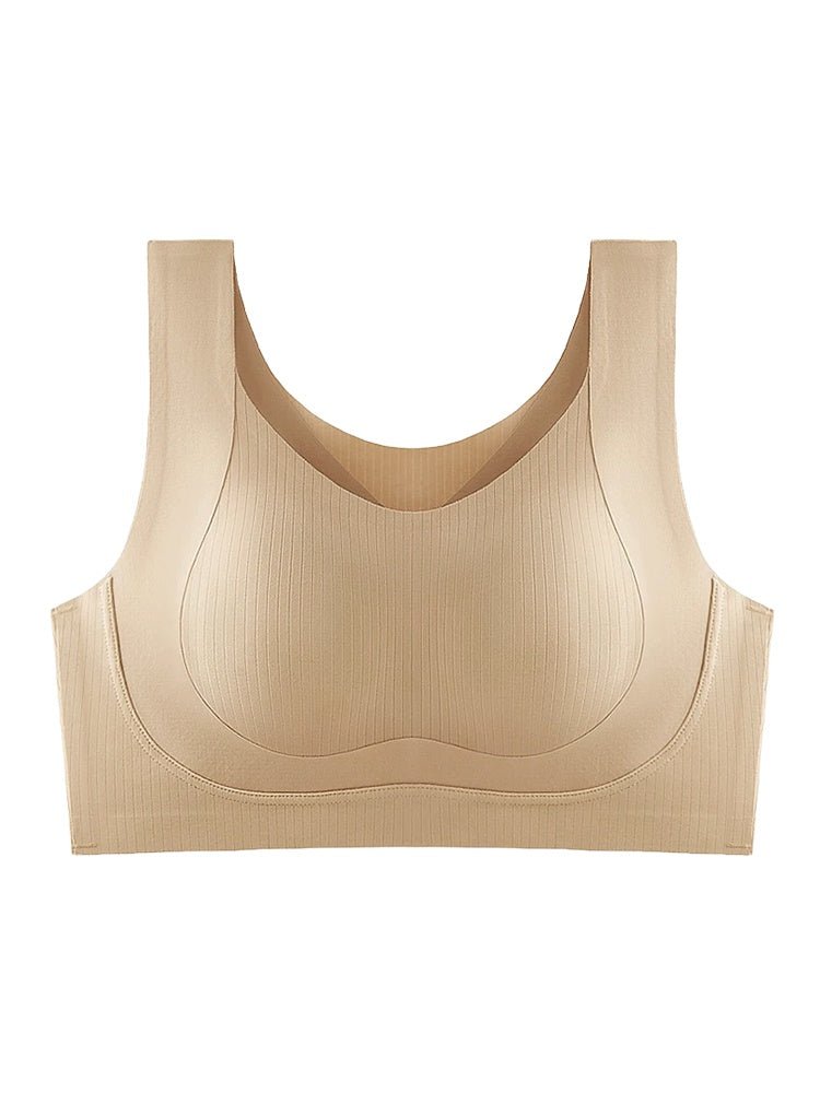 Comfortable Wireless Cami Bra No Buckles, One Piece Breast Minimizer Bra For Daily, Working & Sleeping