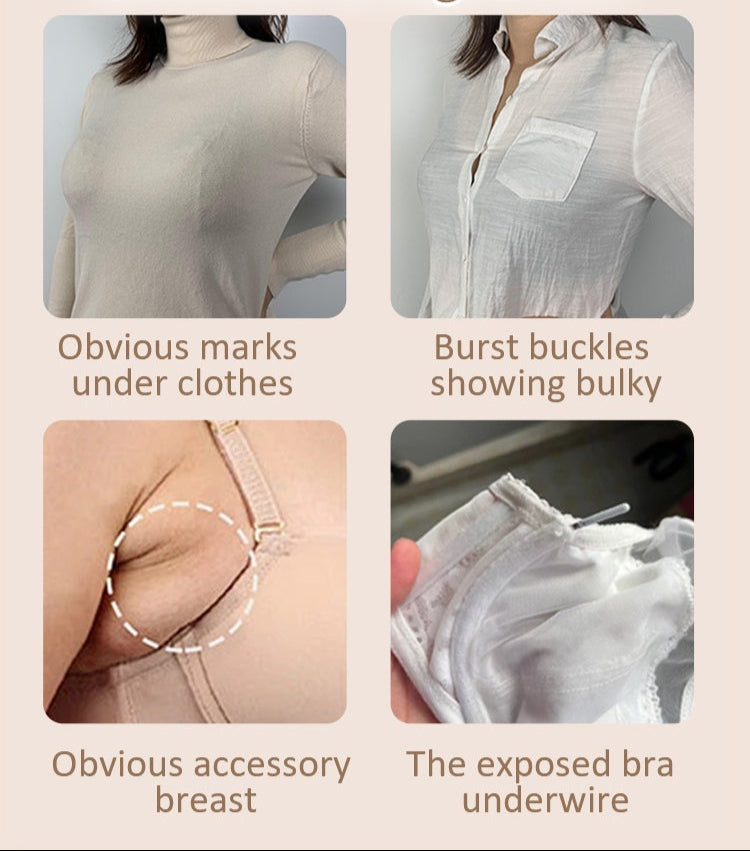 Comfortable Wireless Cami Bra No Buckles, One Piece Breast Minimizer Bra For Daily, Working & Sleeping