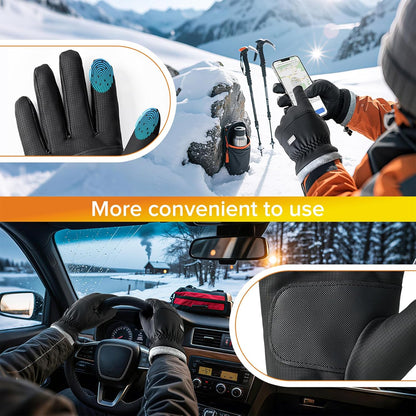 Winter Thermal Gloves – Waterproof, Touchscreen & Anti-Slip for Skiing/Cycling