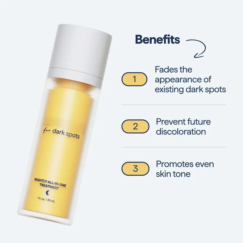 🌙Tri-Acid Dark Spot Eraser Serum: Retinol + Kojic + Tranexamic Acid – Fades Spots, Evens Tone Overnight