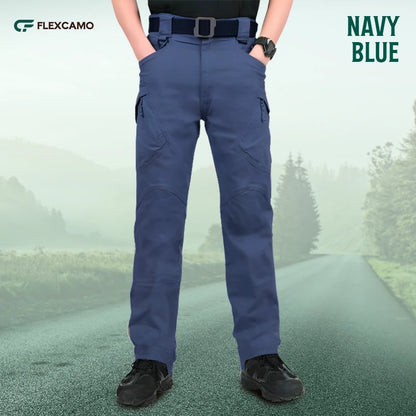 Men's Military Cargo Tactical Pants Ripstop Lightweight Cotton Stretch Combat Outdoor Hiking Pants
