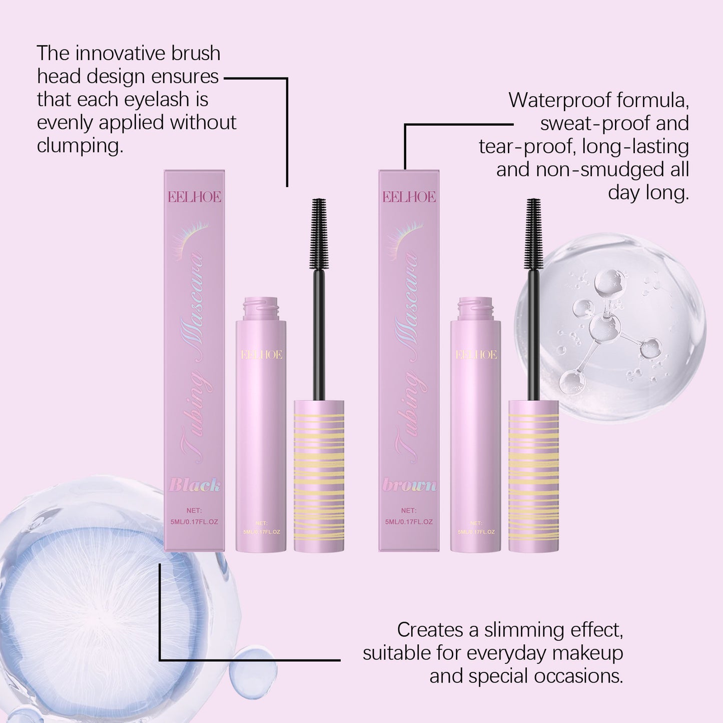 Lengthening and curling mascara