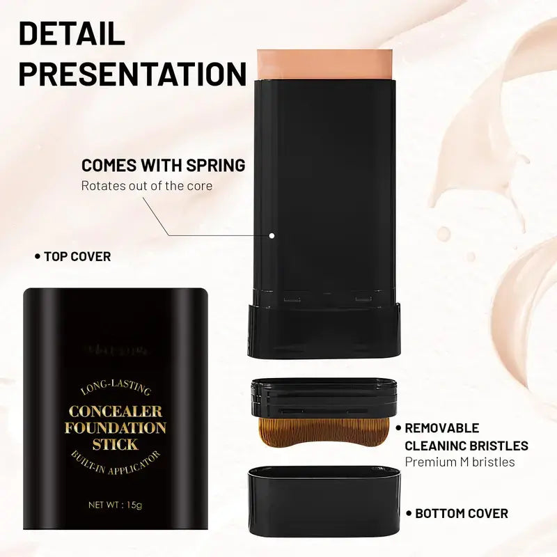 ✨ "Base Makeup Duo｜Concealer Foundation Stick + Blush Highlighter Stick Set"