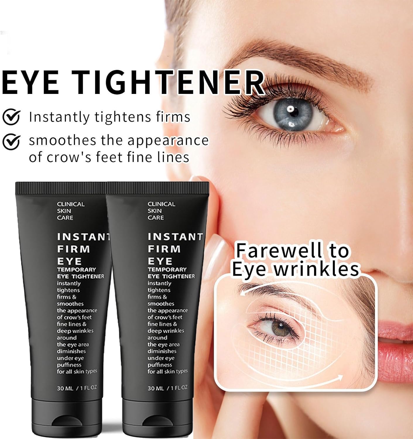 Eye Cream, Eliminates eye bags & wrinkles