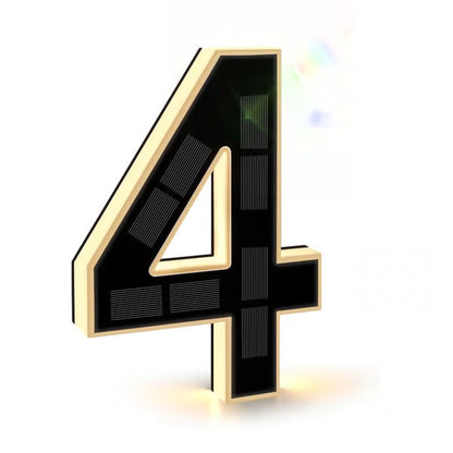 LED House Number 0-9 for Outside Large Address Lighted Number Waterproof Modern Lighted 12v Dc Low Voltage LED Illuminated