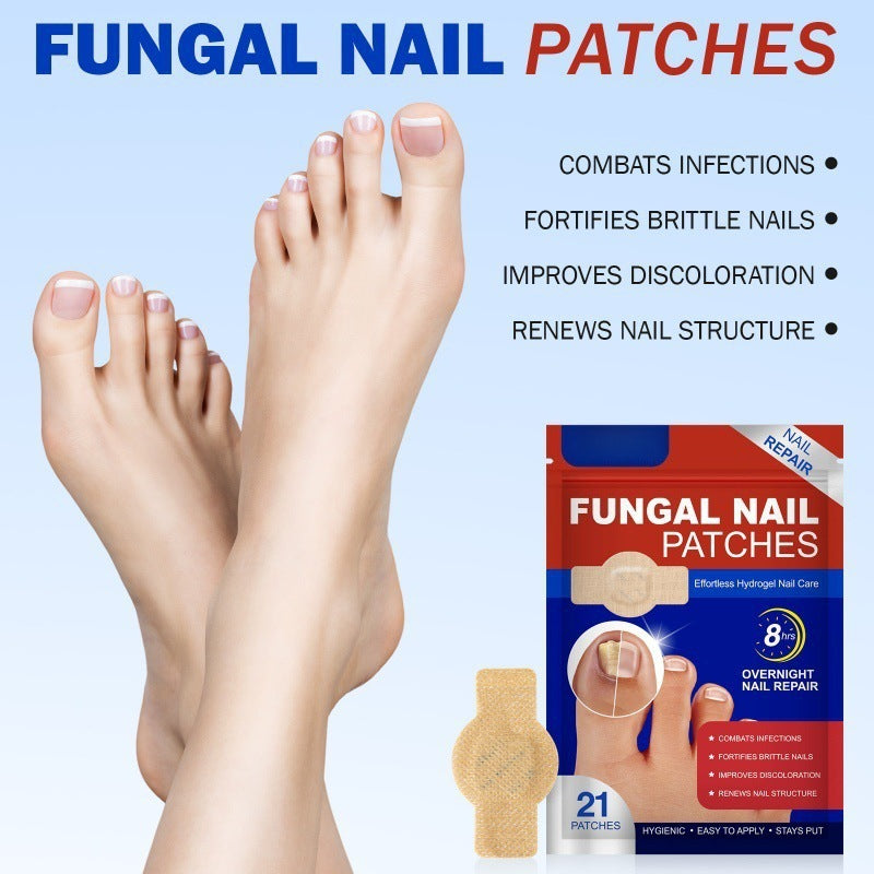 Fungal Nail Treatment Patches | 32 Count 🍄 8-Hour Overnight Repair 💤✨ Advanced Hydrogel Technology 💧🔬