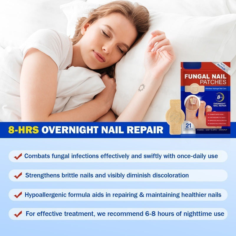 Fungal Nail Treatment Patches | 32 Count 🍄 8-Hour Overnight Repair 💤✨ Advanced Hydrogel Technology 💧🔬