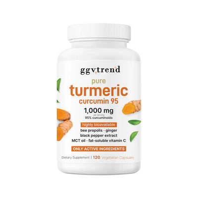 Turmeric Curcumin with Black Pepper & MCT Oil – 120 Capsules