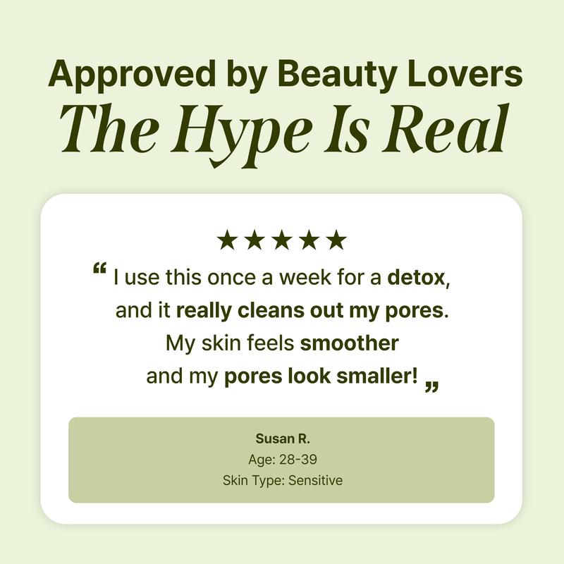 🌿 Holy Basil Bubble Deep Mask 13% | Sparkling PHA Clay Wash-Off Pack