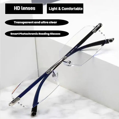 Anti-Blue Light Presbyopia Glasses，Unisex，Lightweight, Comfortable Fit,，Auto Zoom,，for Reading, Computer or TV