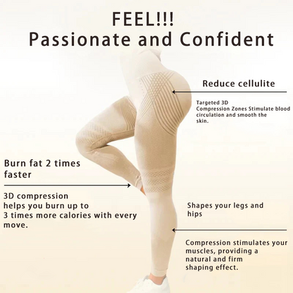 Women's Anti-Cellulite Massaging 3D Leggings
