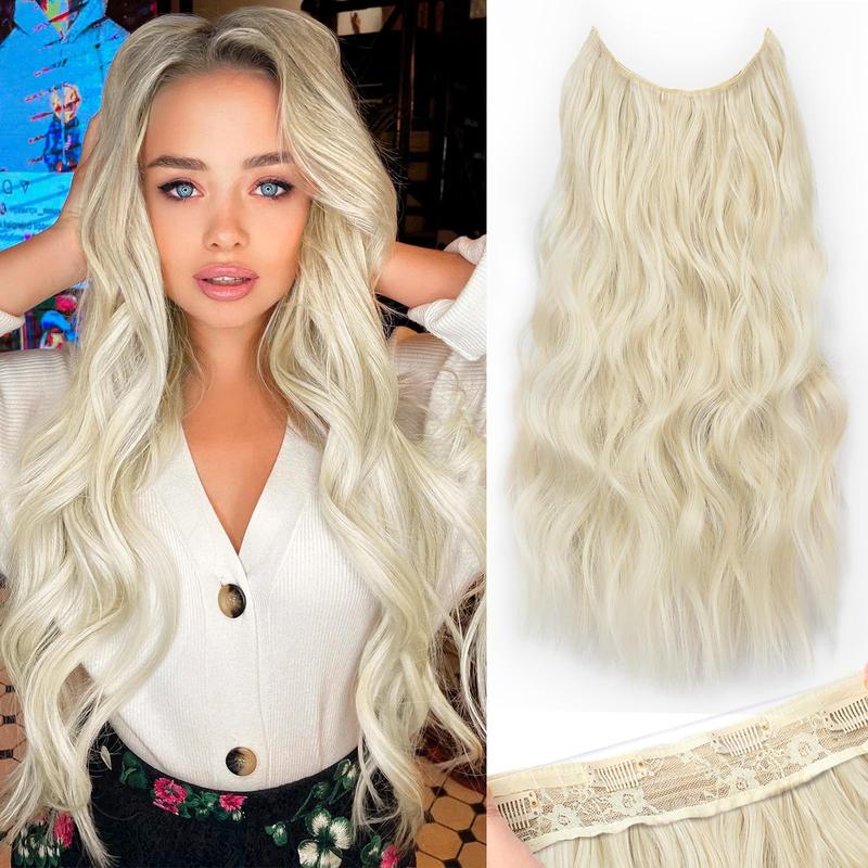 Invisible Wire Hairpiece – Pre-Cut Layered Extensions, 6 Clips