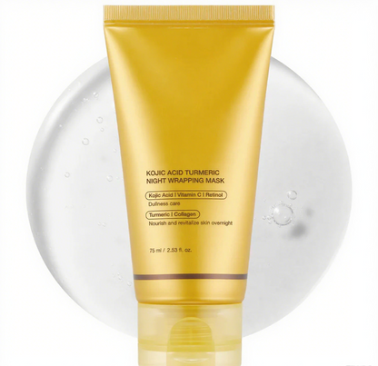 🌟 "Bye-Bye Dullness! Kojic Acid Overnight Mask Gently Exfoliates as You Sleep."