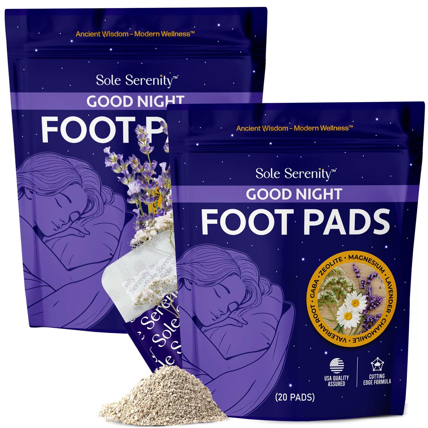 Good Night Sleep Detox Foot Pads with Magnesium Glycinate