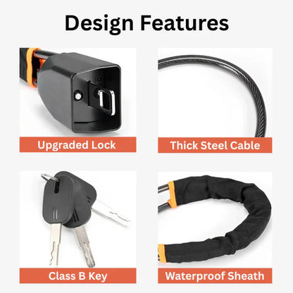 Anti-Theft Device Steering Wheel Lock Universal Steering Wheel and Seat Belt Lock