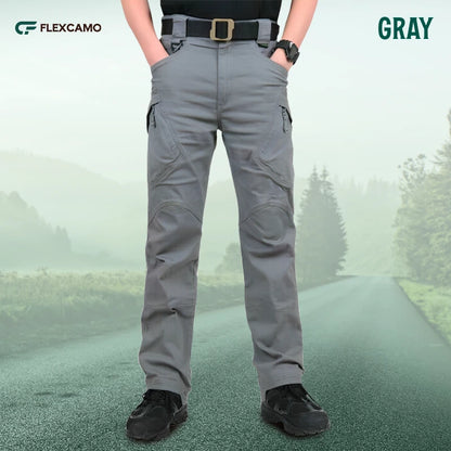 Men's Military Cargo Tactical Pants Ripstop Lightweight Cotton Stretch Combat Outdoor Hiking Pants