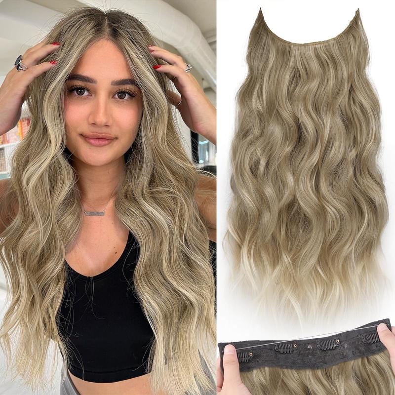 Invisible Wire Hairpiece – Pre-Cut Layered Extensions, 6 Clips